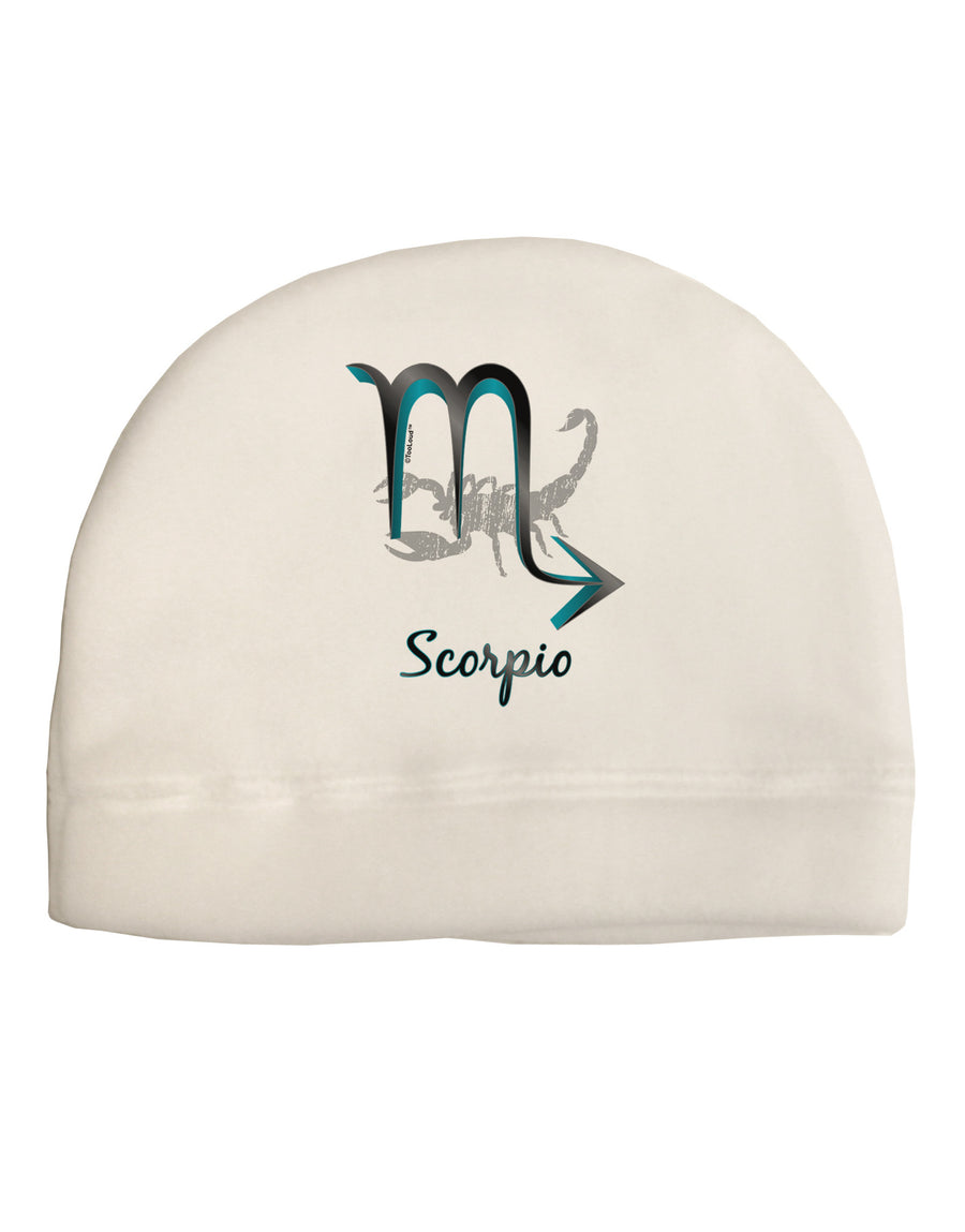 Scorpio Symbol Child Fleece Beanie Cap Hat-Beanie-TooLoud-White-One-Size-Fits-Most-Davson Sales