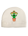 Fiesta Cactus Adult Fleece Beanie Cap Hat-Beanie-TooLoud-White-One-Size-Fits-Most-Davson Sales