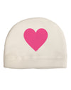 Big Pink Heart Valentine's Day Adult Fleece Beanie Cap Hat-Beanie-TooLoud-White-One-Size-Fits-Most-Davson Sales