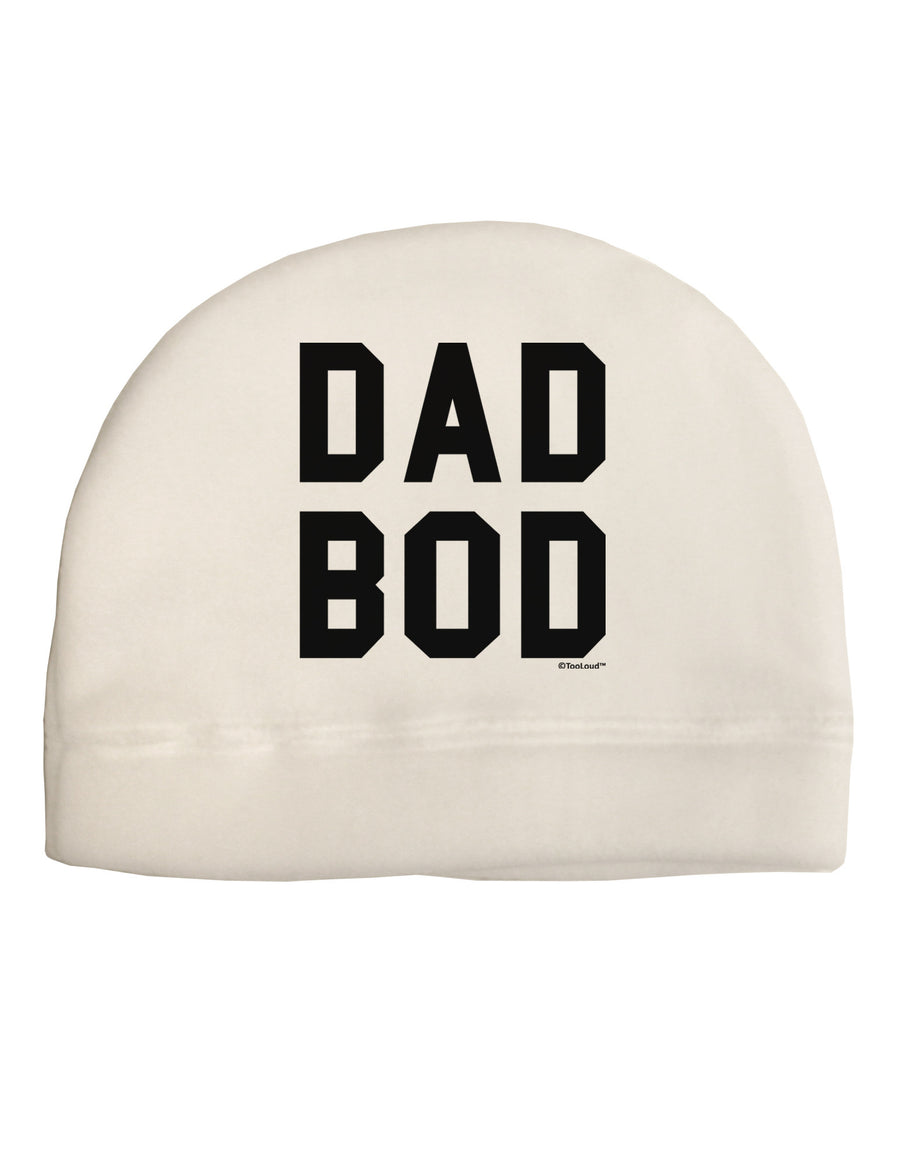 Dad Bod Design Adult Fleece Beanie Cap Hat by TooLoud-Beanie-TooLoud-White-One-Size-Fits-Most-Davson Sales