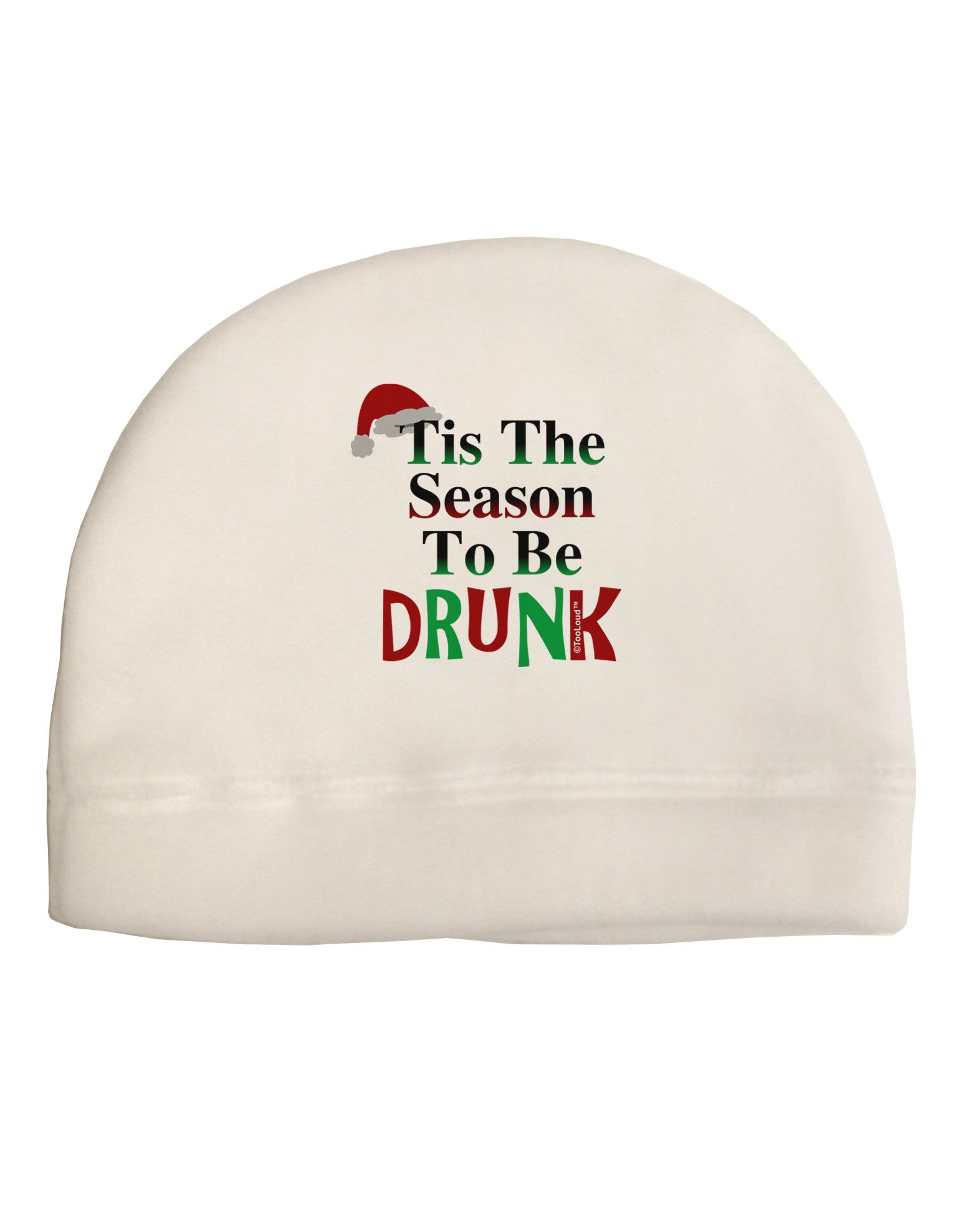 Season To Be Drunk Adult Fleece Beanie Cap Hat-Beanie-TooLoud-White-One-Size-Fits-Most-Davson Sales
