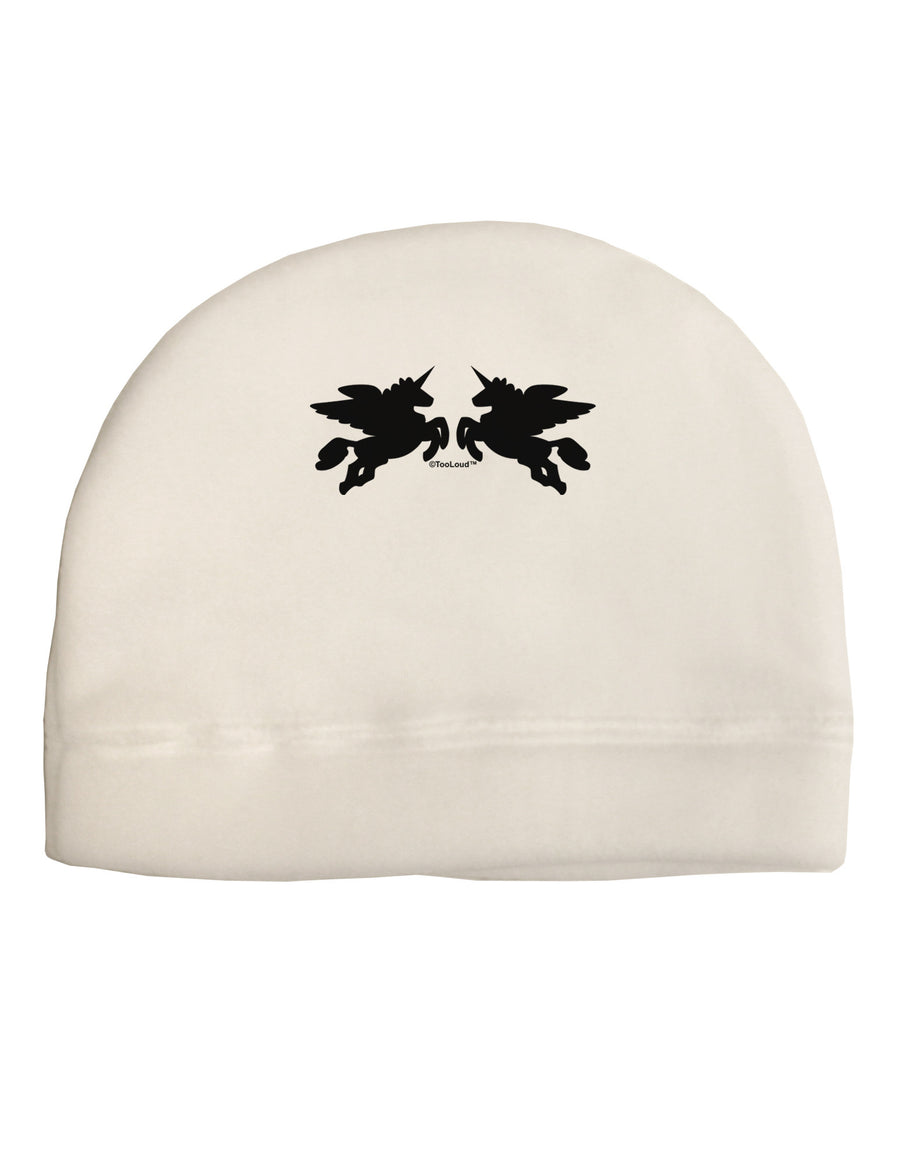 Unicorn Pegasus Design Adult Fleece Beanie Cap Hat by TooLoud-Beanie-TooLoud-White-One-Size-Fits-Most-Davson Sales