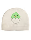 Cute Hatching Chick - Green Child Fleece Beanie Cap Hat by TooLoud-Beanie-TooLoud-White-One-Size-Fits-Most-Davson Sales