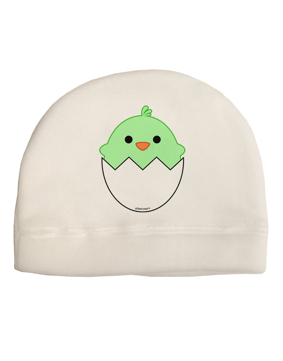 Cute Hatching Chick - Green Child Fleece Beanie Cap Hat by TooLoud-Beanie-TooLoud-White-One-Size-Fits-Most-Davson Sales