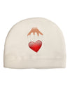 Heart on Puppet Strings Adult Fleece Beanie Cap Hat-Beanie-TooLoud-White-One-Size-Fits-Most-Davson Sales