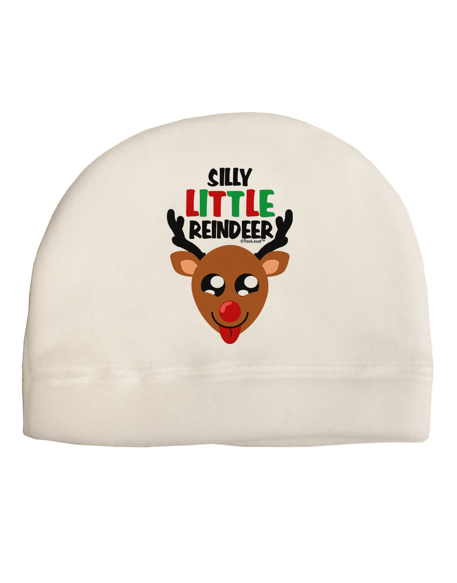 Silly Little Reindeer Matching Deer Adult Fleece Beanie Cap Hat-Beanie-TooLoud-White-One-Size-Fits-Most-Davson Sales