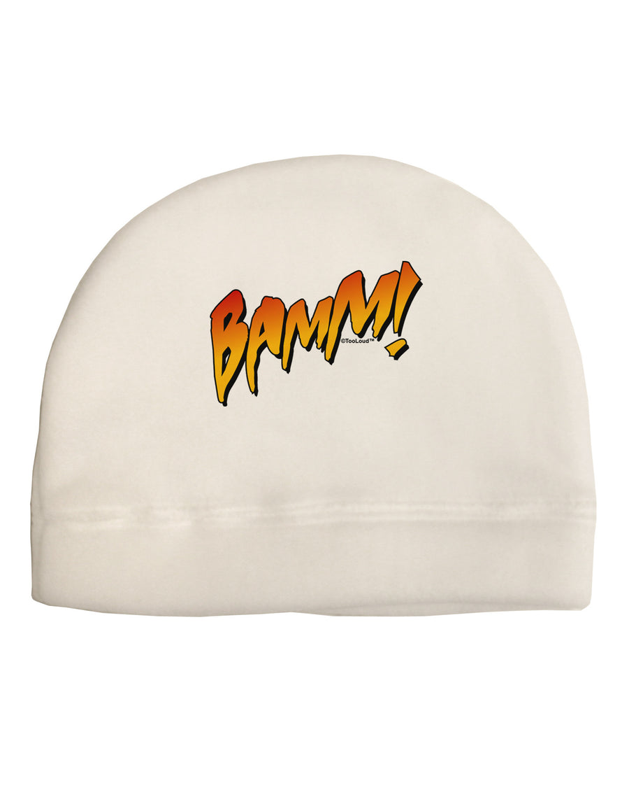 Onomatopoeia BAMM Child Fleece Beanie Cap Hat-Beanie-TooLoud-White-One-Size-Fits-Most-Davson Sales