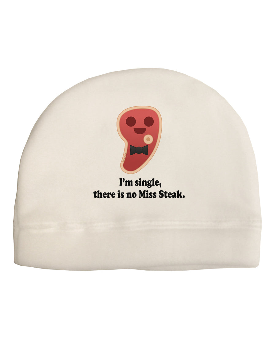 There Is No Miss Steak Child Fleece Beanie Cap Hat by TooLoud-Beanie-TooLoud-White-One-Size-Fits-Most-Davson Sales