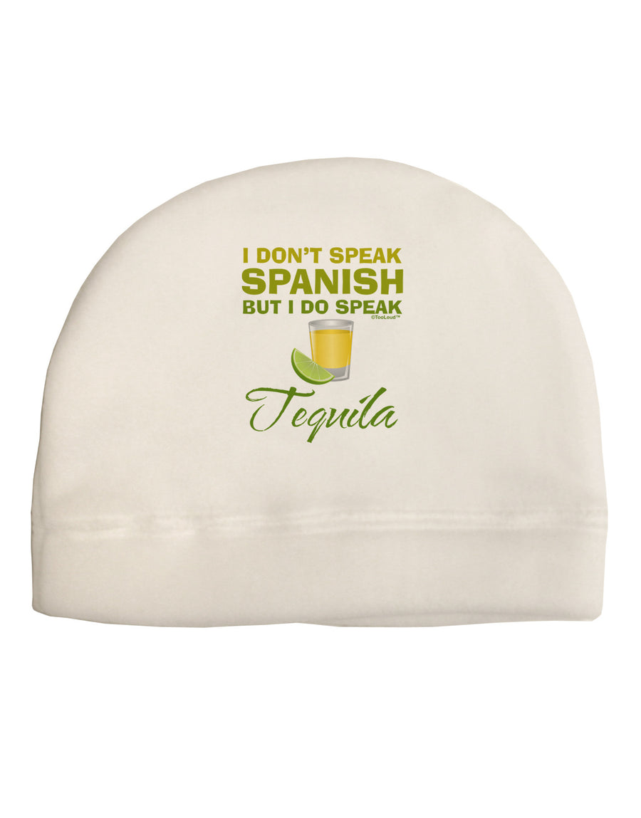 I Do Speak Tequila Adult Fleece Beanie Cap Hat-Beanie-TooLoud-White-One-Size-Fits-Most-Davson Sales