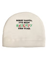 I've Been Naughty This Year Adult Fleece Beanie Cap Hat-Beanie-TooLoud-White-One-Size-Fits-Most-Davson Sales