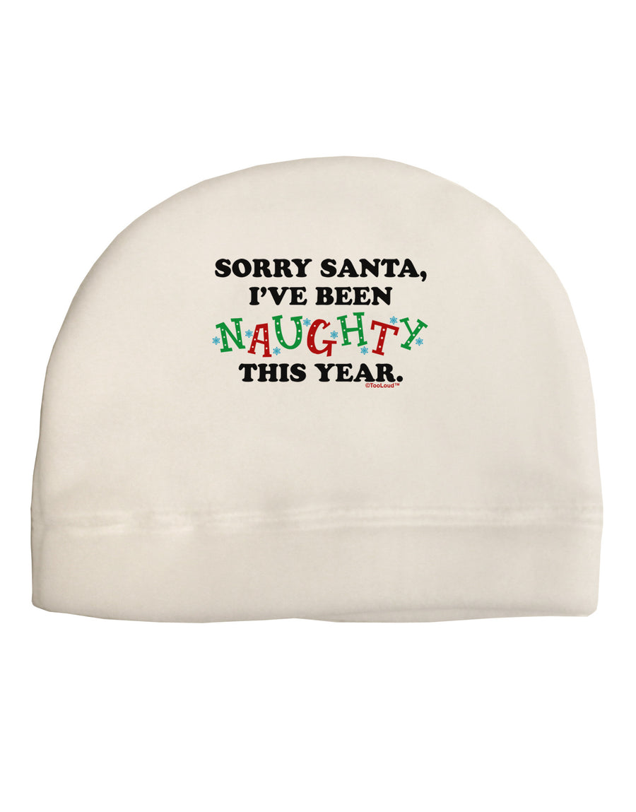 I've Been Naughty This Year Adult Fleece Beanie Cap Hat-Beanie-TooLoud-White-One-Size-Fits-Most-Davson Sales