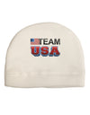 Sporty Team USA Adult Fleece Beanie Cap Hat-Beanie-TooLoud-White-One-Size-Fits-Most-Davson Sales