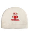 Ohio Football Adult Fleece Beanie Cap Hat by TooLoud-TooLoud-White-One-Size-Fits-Most-Davson Sales