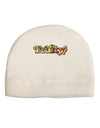 Fruity Text Adult Fleece Beanie Cap Hat-Beanie-TooLoud-White-One-Size-Fits-Most-Davson Sales