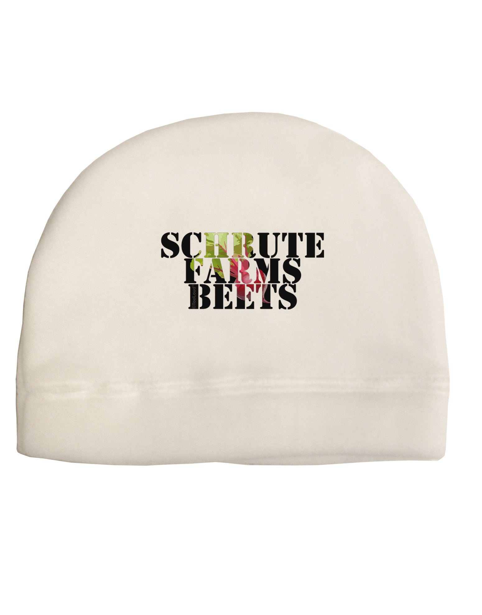 Schrute Farms Beets Adult Fleece Beanie Cap Hat by TooLoud-TooLoud-White-One-Size-Fits-Most-Davson Sales