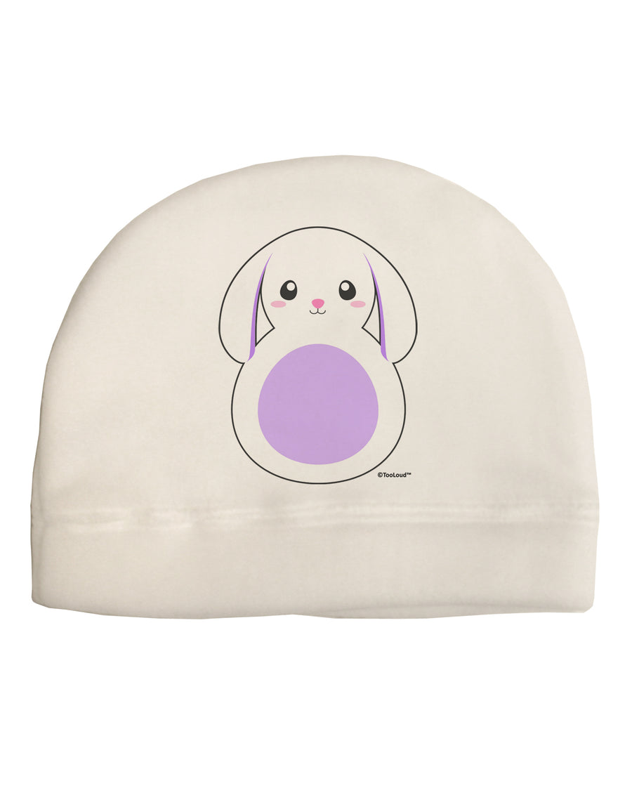 Cute Bunny with Floppy Ears - Purple Child Fleece Beanie Cap Hat by TooLoud-Beanie-TooLoud-White-One-Size-Fits-Most-Davson Sales