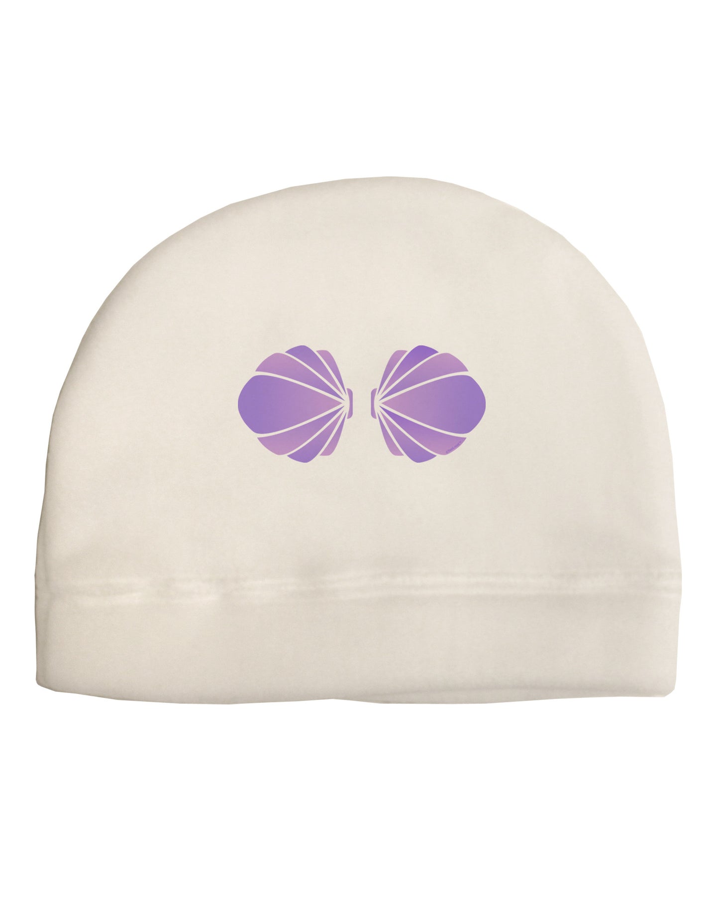 Easy Mermaid Costume Purple Shells - Halloween Adult Fleece Beanie Cap Hat-Beanie-TooLoud-White-One-Size-Fits-Most-Davson Sales