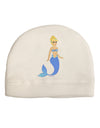 Mermaid Design - Blue Adult Fleece Beanie Cap Hat-Beanie-TooLoud-White-One-Size-Fits-Most-Davson Sales