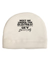 Electric Sky BnW Adult Fleece Beanie Cap Hat-Beanie-TooLoud-White-One-Size-Fits-Most-Davson Sales