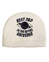 Best Dad in the Entire Universe - Galaxy Print Adult Fleece Beanie Cap Hat-Beanie-TooLoud-White-One-Size-Fits-Most-Davson Sales