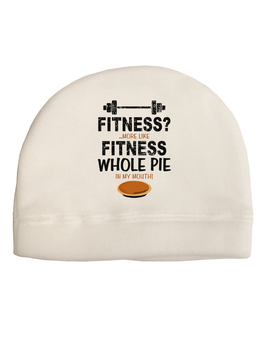 Fitness Whole Pie Adult Fleece Beanie Cap Hat-Beanie-TooLoud-White-One-Size-Fits-Most-Davson Sales