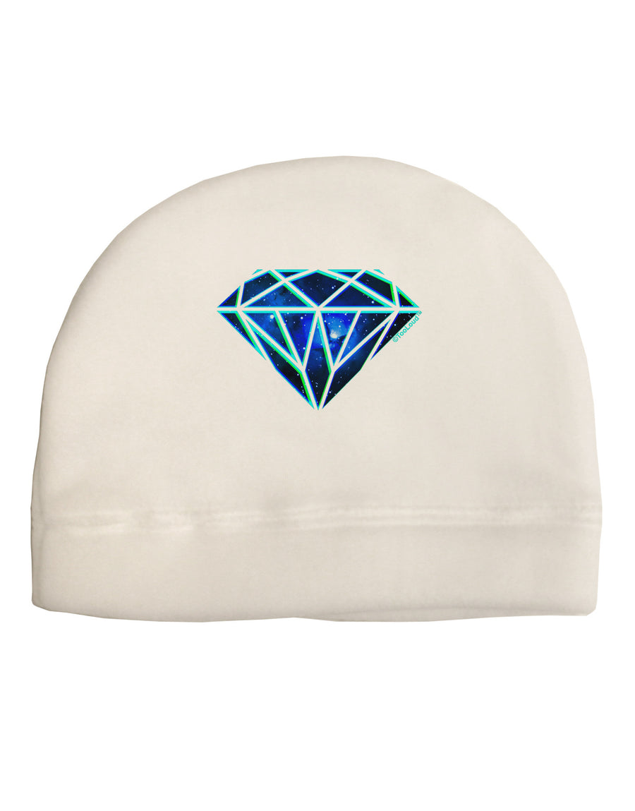 Space Diamond Adult Fleece Beanie Cap Hat-Beanie-TooLoud-White-One-Size-Fits-Most-Davson Sales