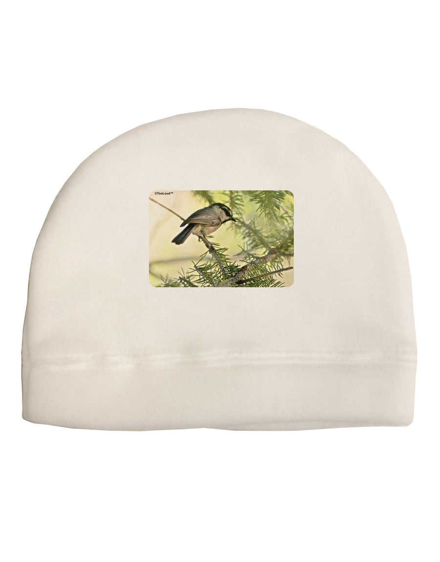 CO Chickadee Adult Fleece Beanie Cap Hat-Beanie-TooLoud-White-One-Size-Fits-Most-Davson Sales