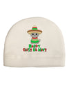 Happy Cinco de Mayo Cat Adult Fleece Beanie Cap Hat by TooLoud-Beanie-TooLoud-White-One-Size-Fits-Most-Davson Sales