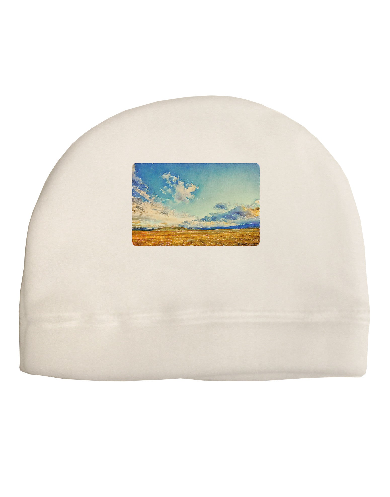 Garden of the Gods Watercolor Adult Fleece Beanie Cap Hat-Beanie-TooLoud-White-One-Size-Fits-Most-Davson Sales