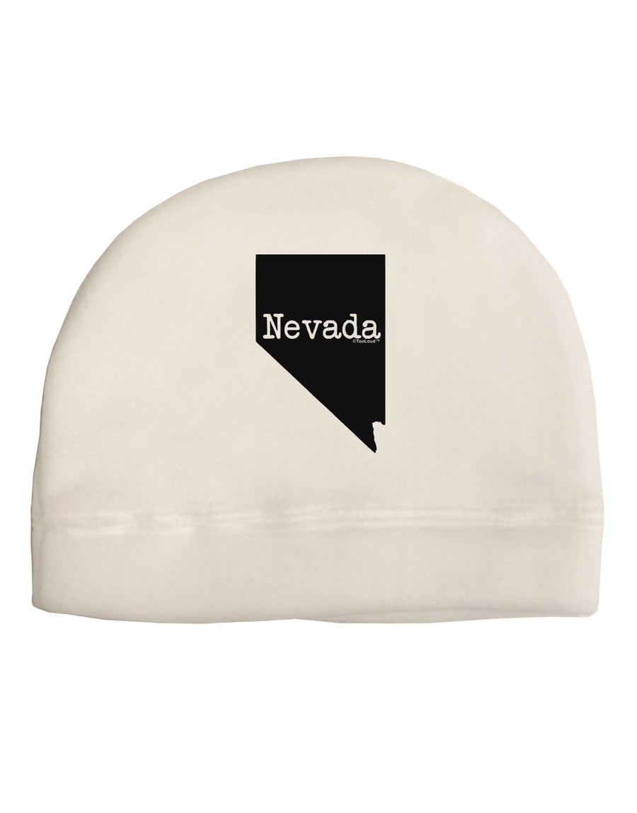 Nevada - United States Shape Child Fleece Beanie Cap Hat by TooLoud-Beanie-TooLoud-White-One-Size-Fits-Most-Davson Sales