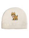 Kawaii Standing Puppy Adult Fleece Beanie Cap Hat-Beanie-TooLoud-White-One-Size-Fits-Most-Davson Sales