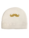 Big Gold Blonde Mustache Adult Fleece Beanie Cap Hat-Beanie-TooLoud-White-One-Size-Fits-Most-Davson Sales