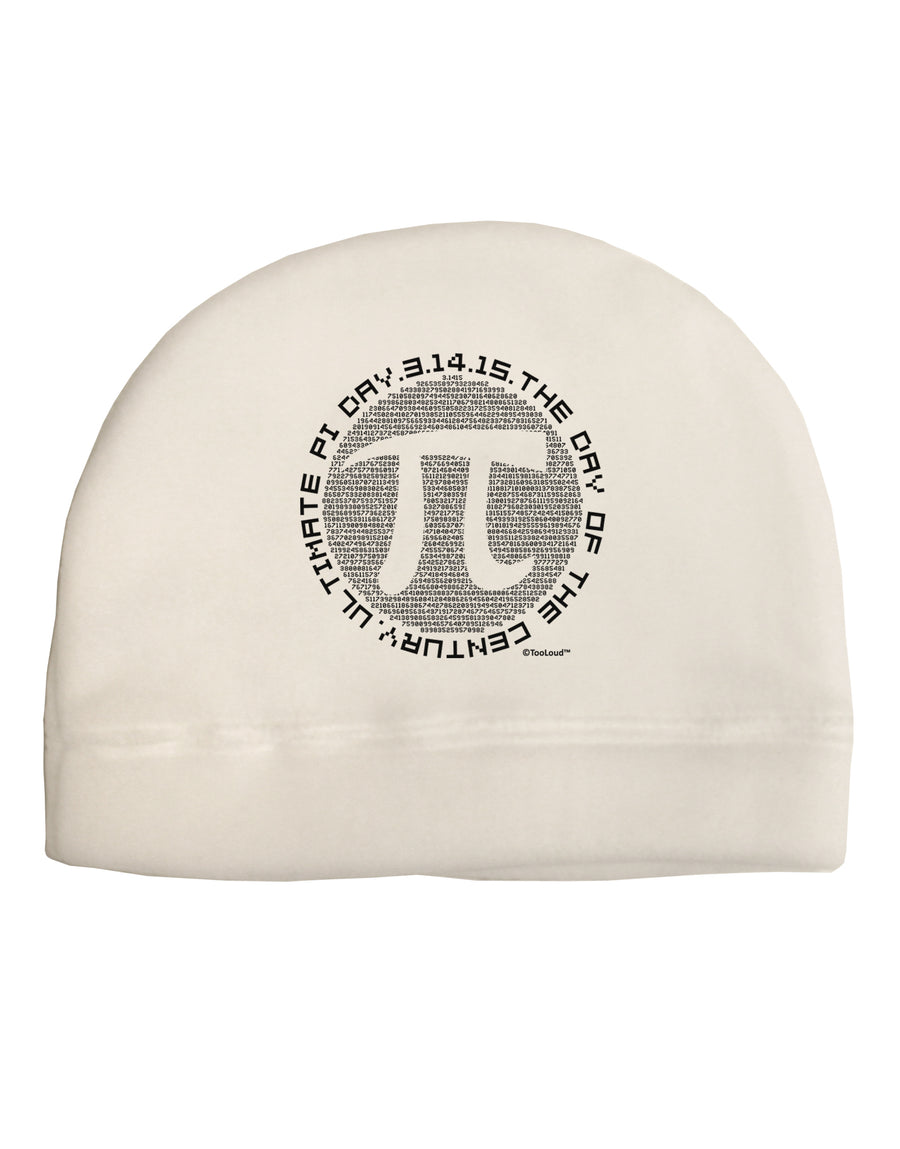 Ultimate Pi Day - Retro Computer Style Pi Circle Adult Fleece Beanie Cap Hat by TooLoud-Beanie-TooLoud-White-One-Size-Fits-Most-Davson Sales