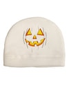 Halloween Glow Smiling Jack O Lantern Adult Fleece Beanie Cap Hat-Beanie-TooLoud-White-One-Size-Fits-Most-Davson Sales