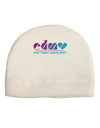 EDM Heart Adult Fleece Beanie Cap Hat-Beanie-TooLoud-White-One-Size-Fits-Most-Davson Sales