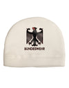 Bundeswehr Logo with Text Adult Fleece Beanie Cap Hat-Beanie-TooLoud-White-One-Size-Fits-Most-Davson Sales