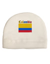 Colombia Flag Adult Fleece Beanie Cap Hat-Beanie-TooLoud-White-One-Size-Fits-Most-Davson Sales