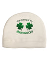 Stop Staring At My Shamrocks Adult Fleece Beanie Cap Hat-Beanie-TooLoud-White-One-Size-Fits-Most-Davson Sales