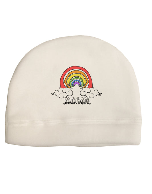 TooLoud RAINBROS Adult Fleece Beanie Cap Hat-Beanie-TooLoud-White-One-Size-Fits-Most-Davson Sales