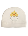 Cute Hatching Chick Design Adult Fleece Beanie Cap Hat by TooLoud-Beanie-TooLoud-White-One-Size-Fits-Most-Davson Sales