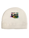 Paint Drop The Bass Adult Fleece Beanie Cap Hat-Beanie-TooLoud-White-One-Size-Fits-Most-Davson Sales