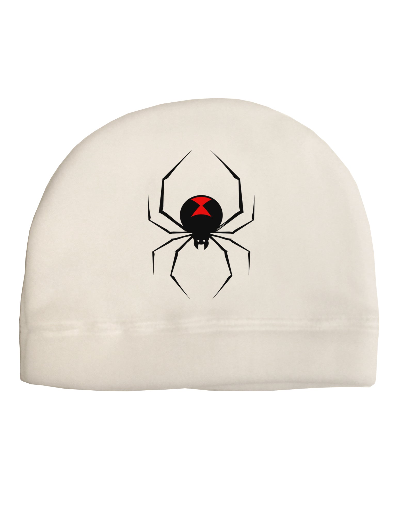 Black Widow Spider Design Adult Fleece Beanie Cap Hat-Beanie-TooLoud-White-One-Size-Fits-Most-Davson Sales