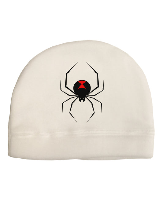 Black Widow Spider Design Adult Fleece Beanie Cap Hat-Beanie-TooLoud-White-One-Size-Fits-Most-Davson Sales