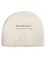 TooLoud Custom Before I Die Adult Fleece Beanie Cap Hat-Beanie-TooLoud-White-One-Size-Fits-Most-Davson Sales