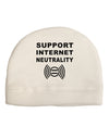 Support Internet Neutrality Adult Fleece Beanie Cap Hat-Beanie-TooLoud-White-One-Size-Fits-Most-Davson Sales