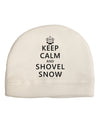 Keep Calm and Shovel Snow Adult Fleece Beanie Cap Hat-Beanie-TooLoud-White-One-Size-Fits-Most-Davson Sales