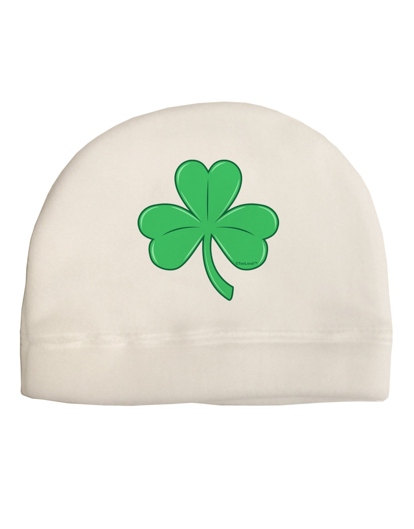 Shamrock Vector Design Adult Fleece Beanie Cap Hat by TooLoud-Beanie-TooLoud-White-One-Size-Fits-Most-Davson Sales