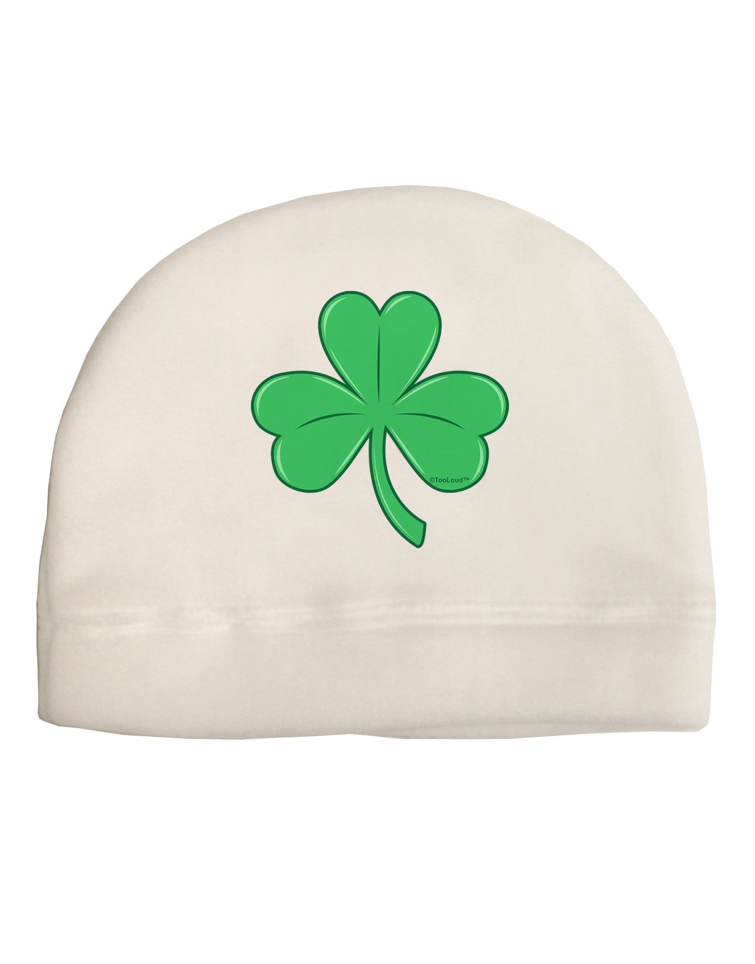 Shamrock Vector Design Adult Fleece Beanie Cap Hat by TooLoud-Beanie-TooLoud-White-One-Size-Fits-Most-Davson Sales