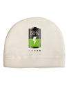 Half Energy 50 Percent Adult Fleece Beanie Cap Hat-Beanie-TooLoud-White-One-Size-Fits-Most-Davson Sales