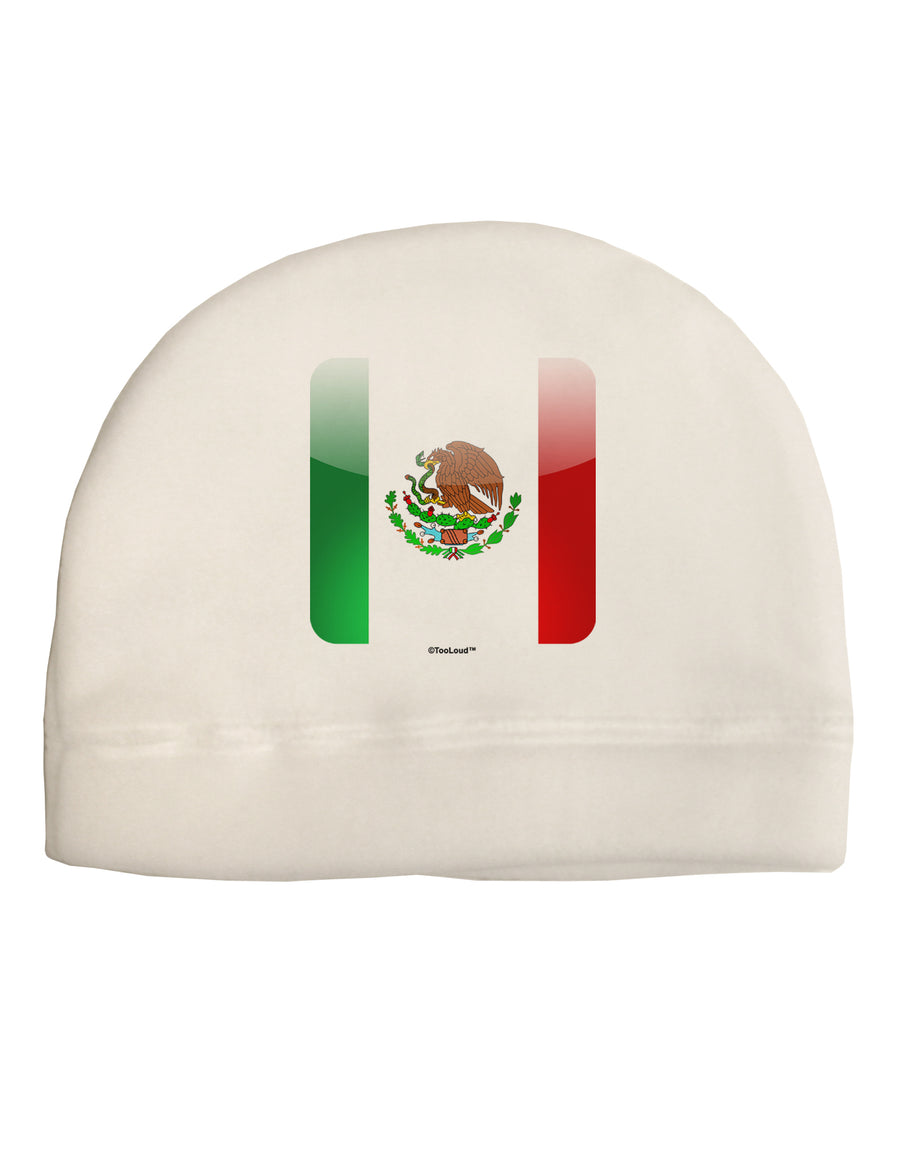 Mexican Flag App Icon Child Fleece Beanie Cap Hat by TooLoud-Beanie-TooLoud-White-One-Size-Fits-Most-Davson Sales